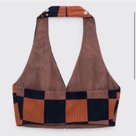 ZARA | Boho Halter Embellished Beaded Fringe Vest - Picture 13 of 15